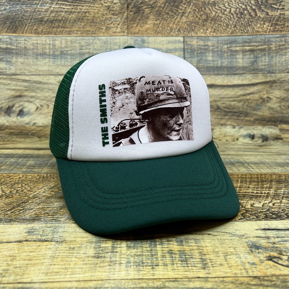 The Smiths Mens Trucker Hat Green Snapback English Indie Pop Rock Baseball Cap - Picture 1 of 7